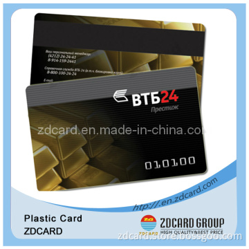 Plastic PVC Cards with Silver/Golden Color Magstripe